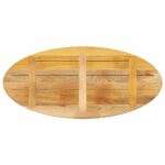 Dessus de table 110x40x3,8 cm ovale bois massif de manguier – Image 4