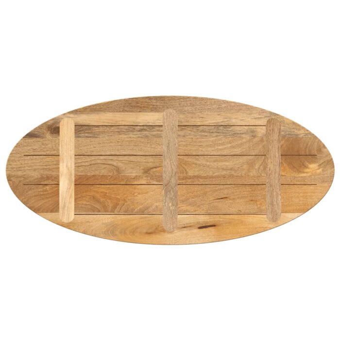 Dessus de table 140x50x3,8 cm ovale bois massif de manguier – Image 4