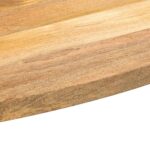 Dessus de table 140x50x3,8 cm ovale bois massif de manguier – Image 6