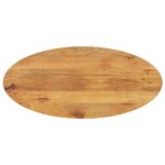 Dessus de table 140x50x2,5 cm ovale bois massif de manguier
