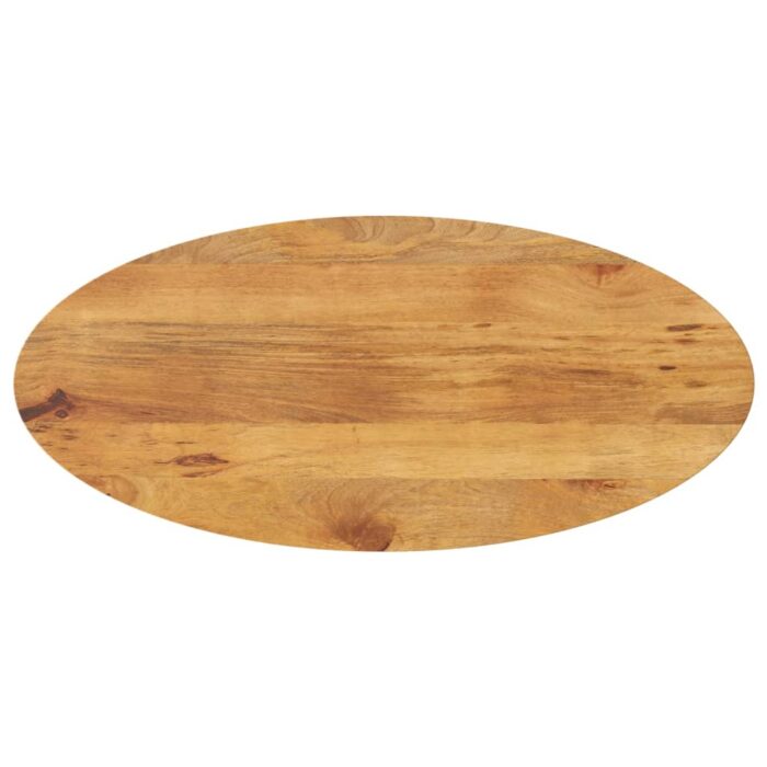 Dessus de table 140x50x2,5 cm ovale bois massif de manguier – Image 1