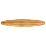 Dessus de table 140x50x2,5 cm ovale bois massif de manguier – Image 2