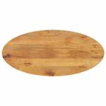 Dessus de table 140x50x3,8 cm ovale bois massif de manguier