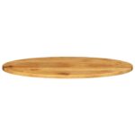 Dessus de table 140x50x3,8 cm ovale bois massif de manguier – Image 2