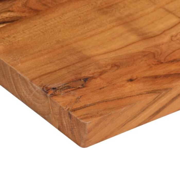 Dessus de table 60x50x3,8 cm rectangulaire bois massif d'acacia – Image 5
