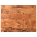 Dessus de table 70x50x3,8 cm rectangulaire bois massif d'acacia