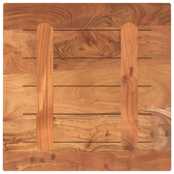 Dessus de table 60x60x3,8 cm carré bois massif d'acacia – Image 4