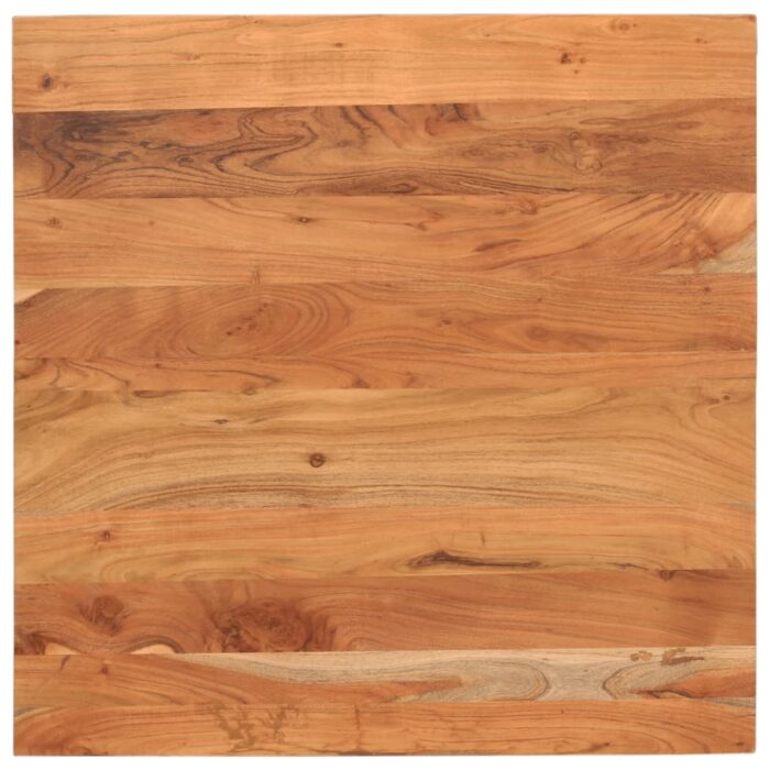 Dessus de table 70x70x3,8 cm carré bois massif d'acacia – Image 1