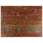 Dessus de table 90x70x2,5 cm rectangulaire bois massif récupéré
