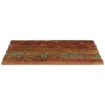 Dessus de table 90x70x2,5 cm rectangulaire bois massif récupéré – Image 2