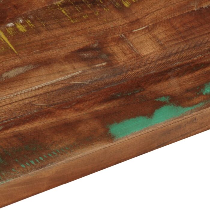 Dessus de table 90x70x2,5 cm rectangulaire bois massif récupéré – Image 6