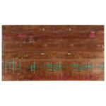 Dessus de table 120x70x2,5cm rectangulaire bois massif récupéré