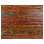 Dessus de table 90x80x2,5 cm rectangulaire bois massif récupéré