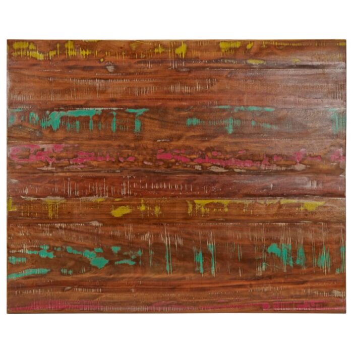 Dessus de table 90x80x2,5 cm rectangulaire bois massif récupéré – Image 1