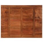 Dessus de table 90x80x2,5 cm rectangulaire bois massif récupéré – Image 4