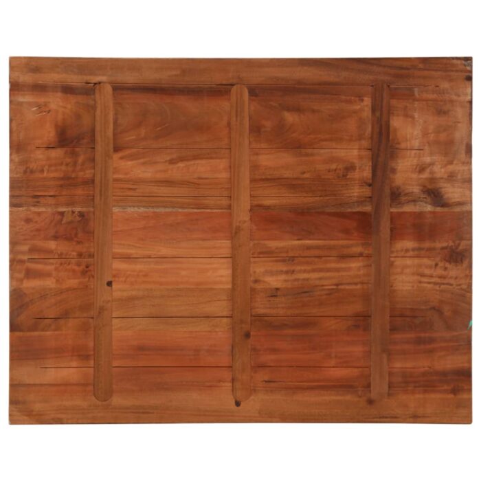 Dessus de table 90x80x2,5 cm rectangulaire bois massif récupéré – Image 4