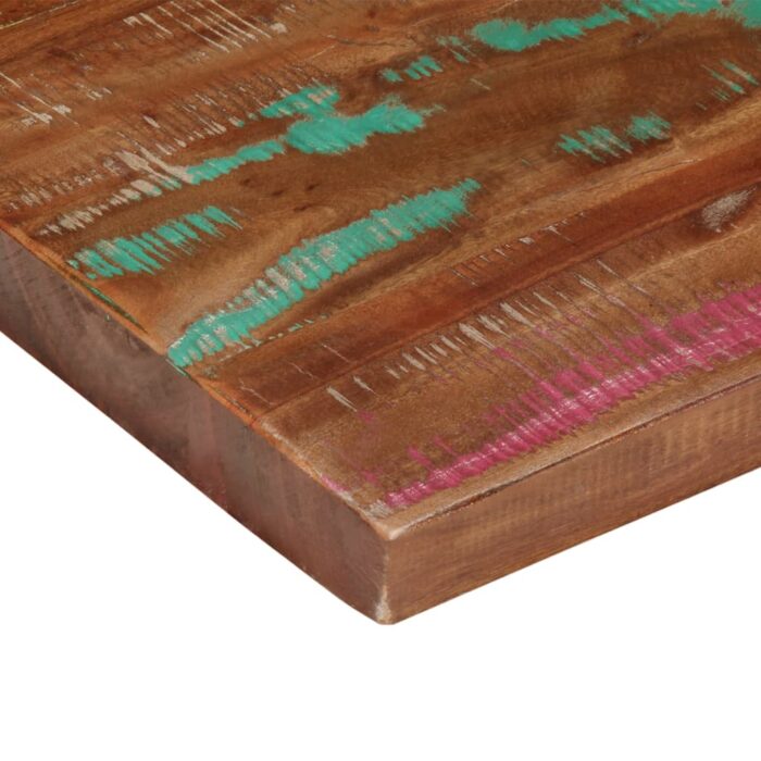 Dessus de table 90x80x2,5 cm rectangulaire bois massif récupéré – Image 5