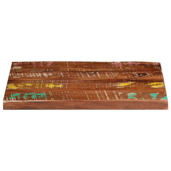 Dessus de table 60x50x3,8 cm rectangulaire bois massif récupéré – Image 2
