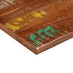 Dessus de table 60x60x3,8 cm carré bois massif de récupération – Image 5