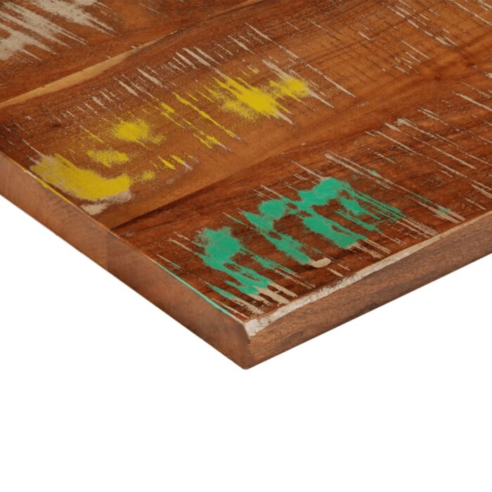 Dessus de table 60x60x3,8 cm carré bois massif de récupération – Image 5
