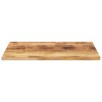 Dessus de table rectangulaire bois massif de manguier brut – Image 2