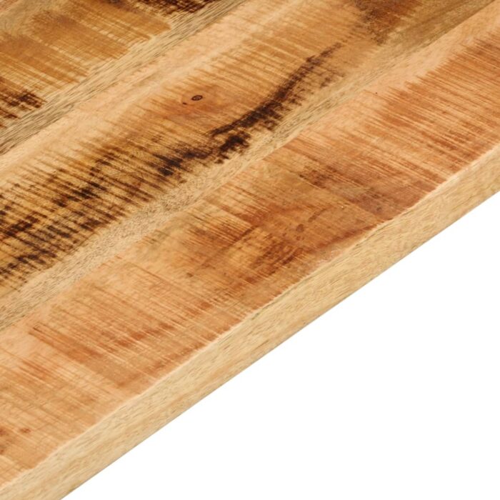 Dessus de table rectangulaire bois massif de manguier brut – Image 6