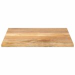 Dessus de table 70x70x2,5 cm carré bois massif manguier – Image 2
