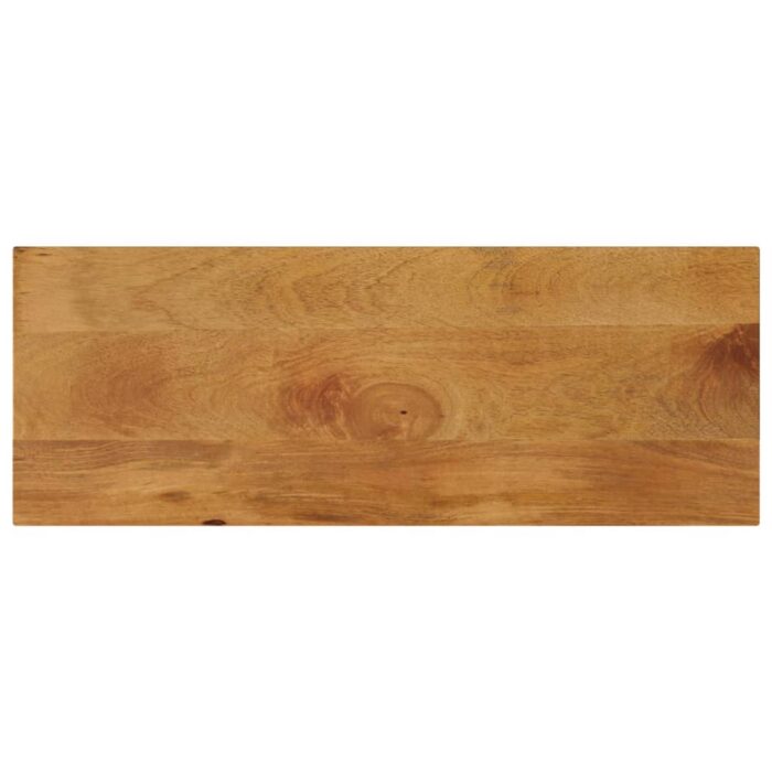 Dessus de table 80x20x3,8 cm rectangulaire bois massif manguier – Image 1