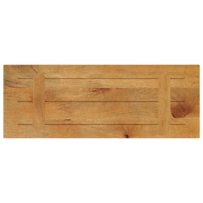 Dessus de table 80x20x3,8 cm rectangulaire bois massif manguier – Image 4