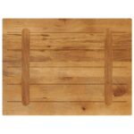 Dessus de table 90x70x3,8 cm rectangulaire bois massif manguier – Image 4