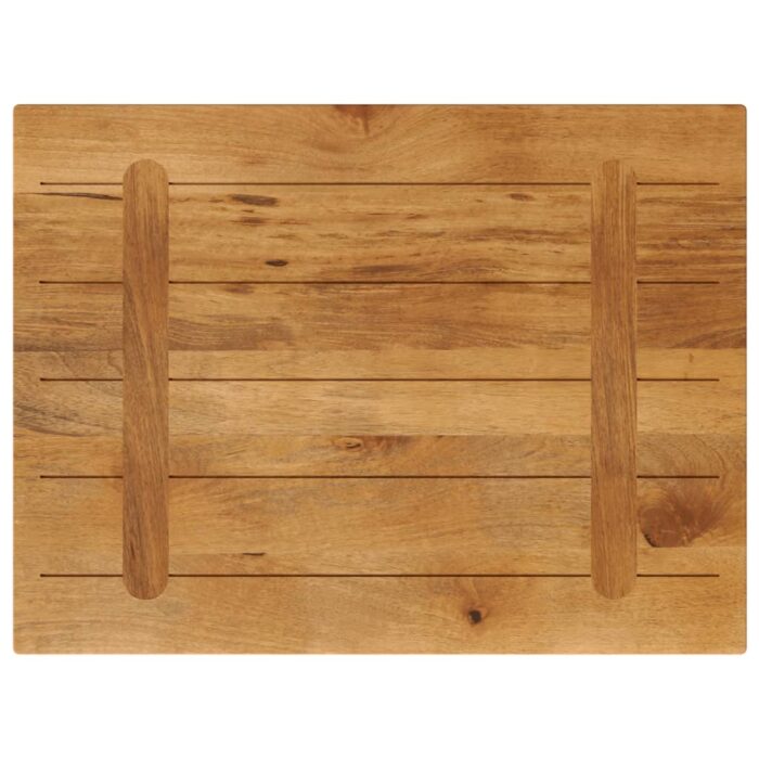 Dessus de table 90x70x3,8 cm rectangulaire bois massif manguier – Image 4