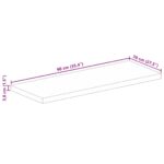 Dessus de table 90x70x3,8 cm rectangulaire bois massif manguier – Image 8