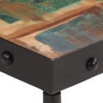Table basse roulettes bois de récupération massif 100x55x26 cm – Image 4
