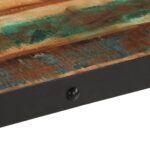 Table basse roulettes bois de récupération massif 100x55x26 cm – Image 6