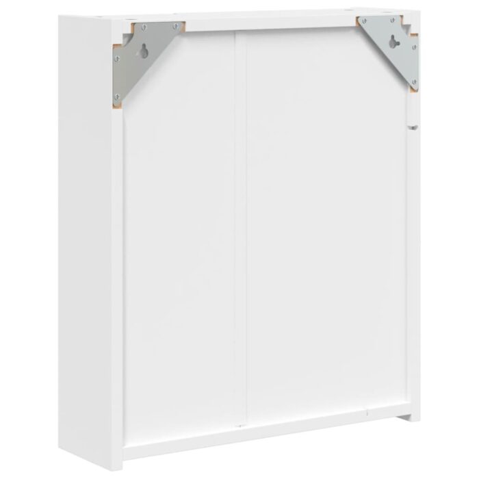 Armoire de salle de bain à miroir avec LED blanc 45x13x52 cm – Image 6
