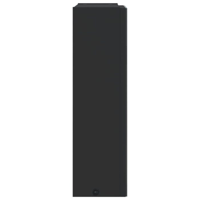 Armoire de salle de bain à miroir avec LED noir 45x13x52 cm – Image 5