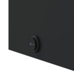 Armoire de salle de bain à miroir avec LED noir 45x13x52 cm – Image 8