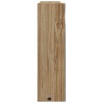 Armoire de salle de bain à miroir avec LED chêne 45x13x52 cm – Image 5