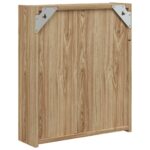Armoire de salle de bain à miroir avec LED chêne 45x13x52 cm – Image 6