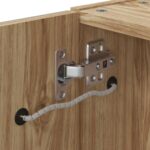 Armoire de salle de bain à miroir avec LED chêne 45x13x52 cm – Image 7