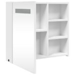 Armoire de salle de bain à miroir avec LED blanc 60x13x52 cm – Image 3