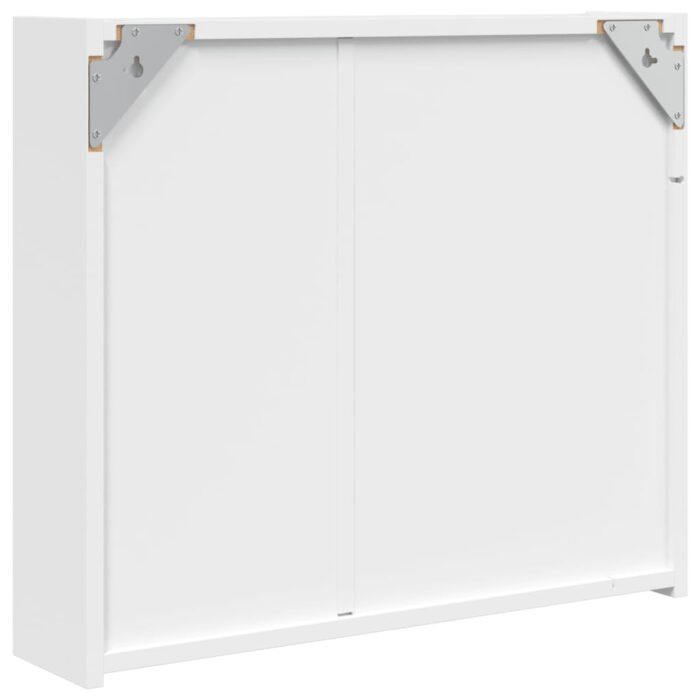 Armoire de salle de bain à miroir avec LED blanc 60x13x52 cm – Image 6
