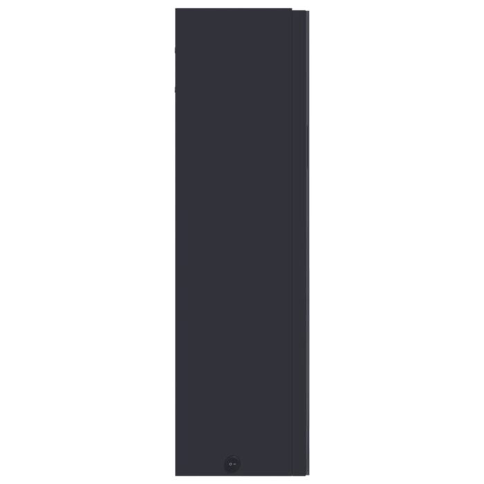 Armoire de salle de bain à miroir avec LED gris 60x13x52 cm – Image 5