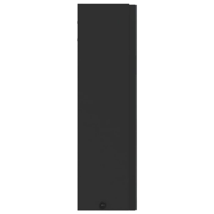 Armoire de salle de bain à miroir avec LED noir 60x13x52 cm – Image 5