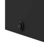 Armoire de salle de bain à miroir avec LED noir 60x13x52 cm – Image 8
