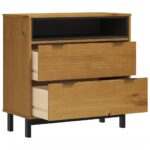 Commode FLAM 80x40x80 cm bois de pin massif – Image 2