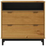 Commode FLAM 80x40x80 cm bois de pin massif – Image 3