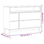 Commode FLAM 110x40x80 cm bois de pin massif – Image 8