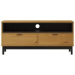 Meuble TV FLAM 110x40x50 cm bois massif de pin – Image 3