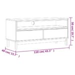 Meuble TV FLAM 110x40x50 cm bois massif de pin – Image 8